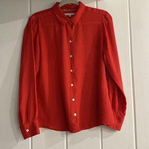 FOXCROFT Size 12P Button Down Top